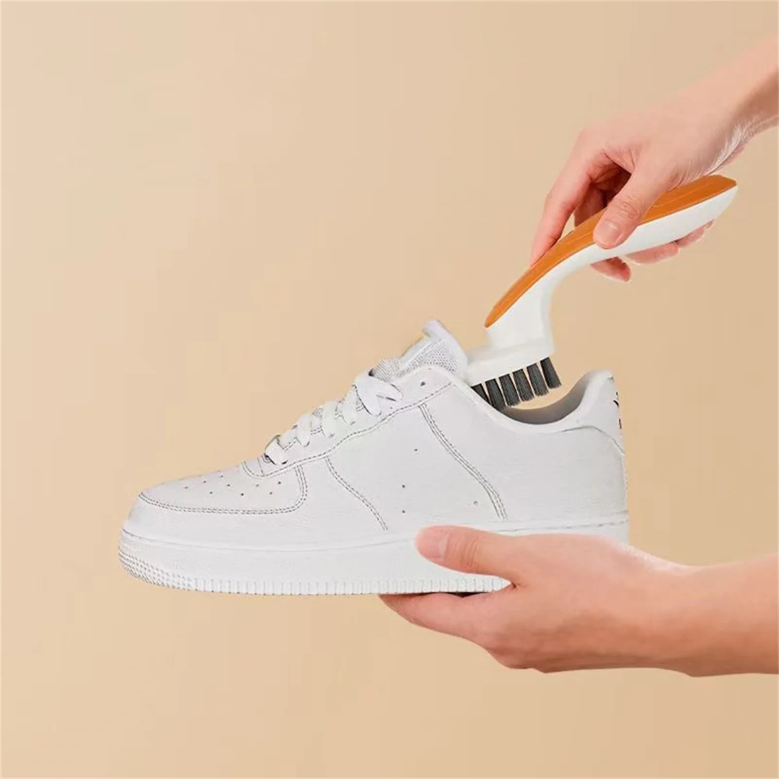 Soft Bristle Shoe Brush for Cleaning Leather Fabric Suede Sneakers Boots Home Cleaning Scrubbing Tool