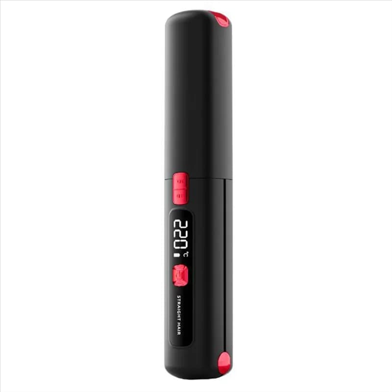 M04K Piastra per Capelli Portatile 2-in-1 Senza Fili, Pettine Lisciante e Arricciacapelli, Strumento Professionale per Salone