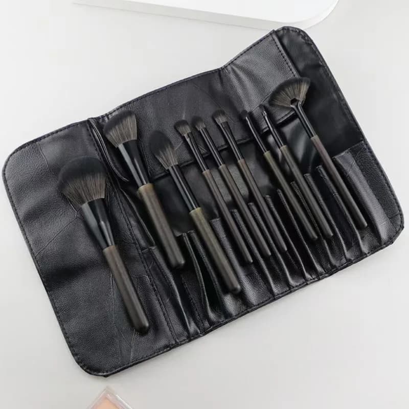 Makeup Brushes Bag Travel Make up Brushes Bag Storage Brush Organizer Holder up to 12 Brushes PU Portable