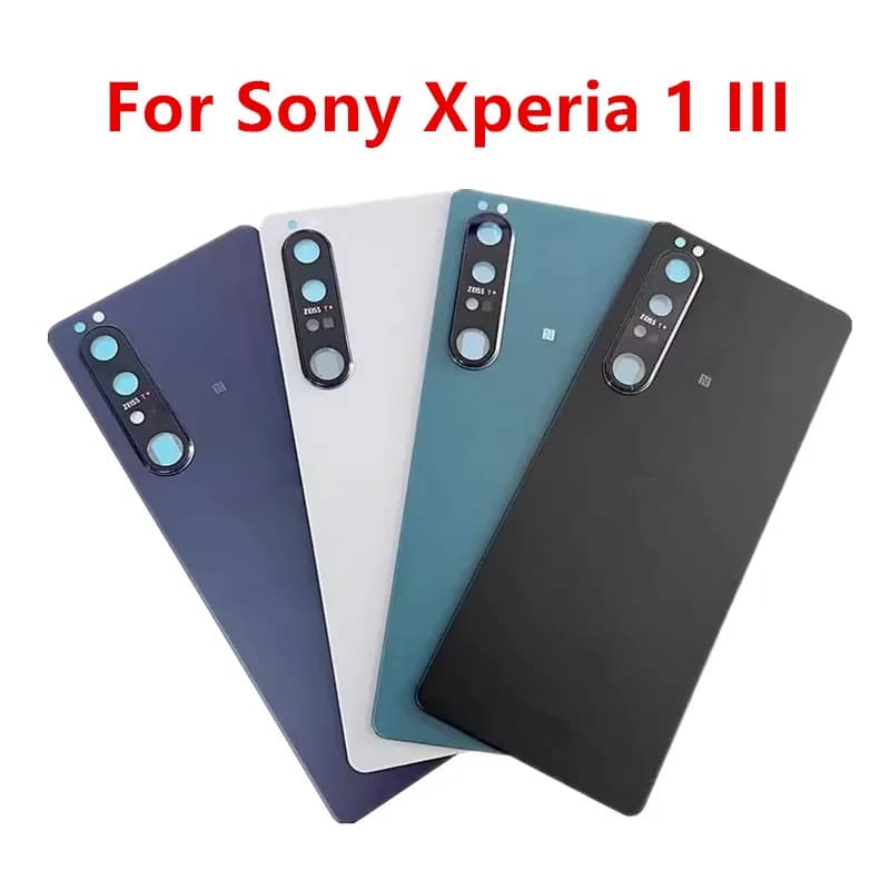 Xperia1iii X1iii Housing For Sony Xperia 1 III 1iii Battery Back Cover Repair Replace Door Rear Case + Camera Lens