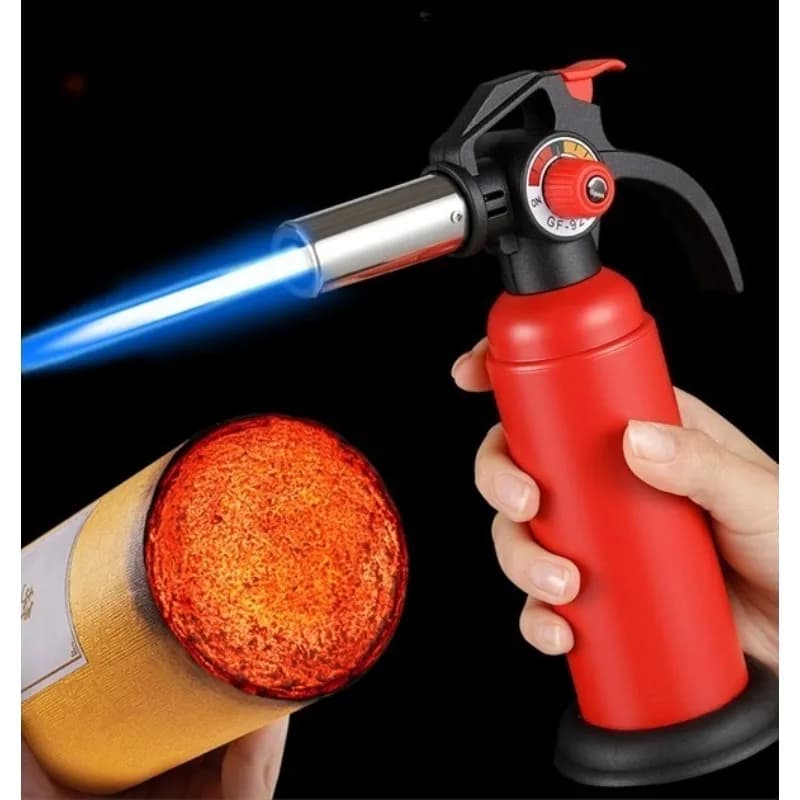 Professional Creative Windproof Torch Lighter Intense Blue Flame Butane 1300℃ High Temperature Precision Adjustable Flame Size