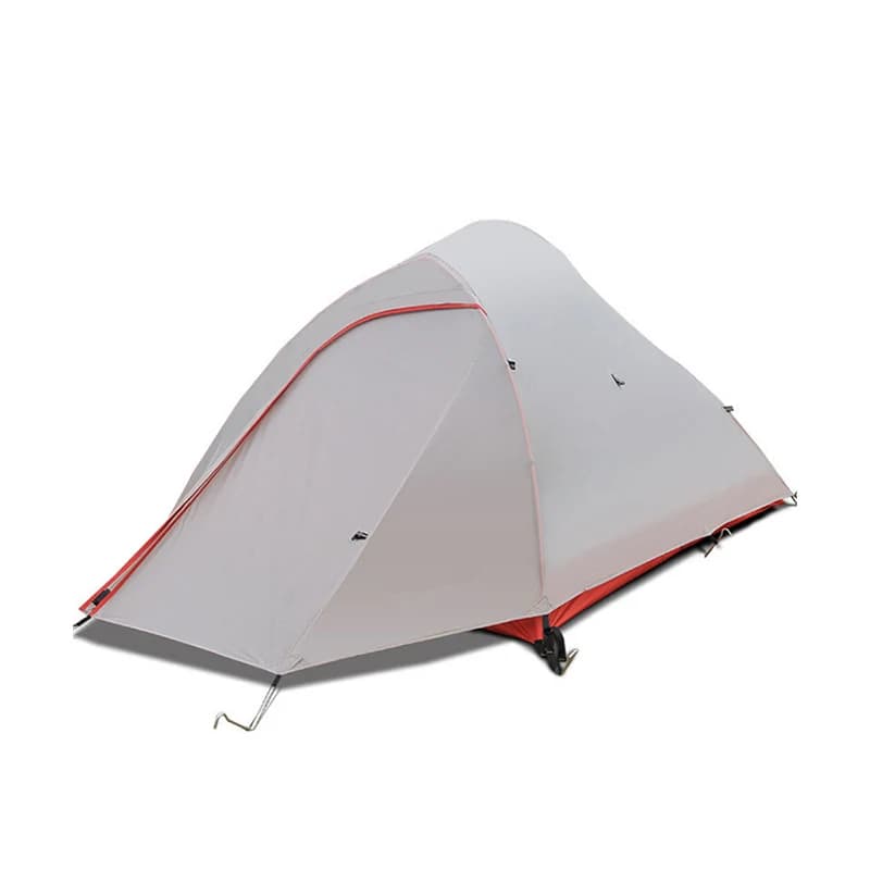 Tenda da Escursionismo Ultraleggera per 2 Persone, Doppio Strato, Impermeabile e Resistente alle Intemperie, con Palo in Alluminio