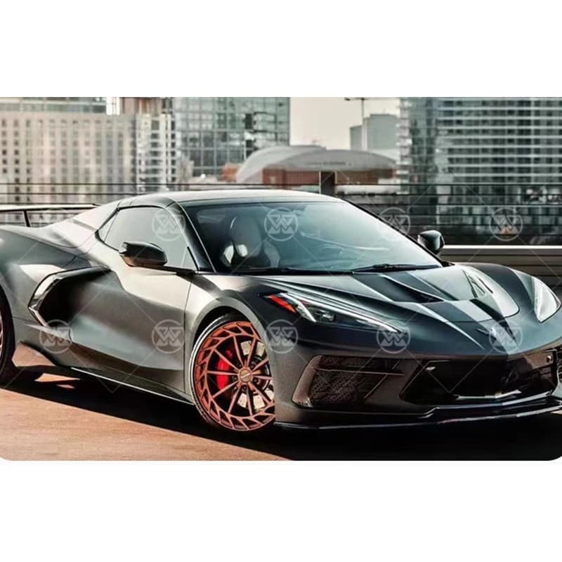 Carbon Fiber Side Skirts Extension Lip Splitters Cupwings Winglets Canards Apron For Chevy corvette C8 Z06 2021-2023 Body Kit