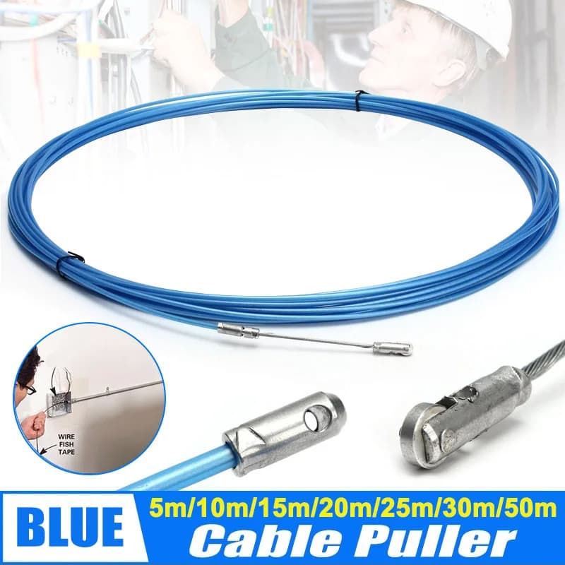 5-50m Universal cable extractor Device for threading the steel spring rope Device for pulling the pulley Electricians Cable extractor