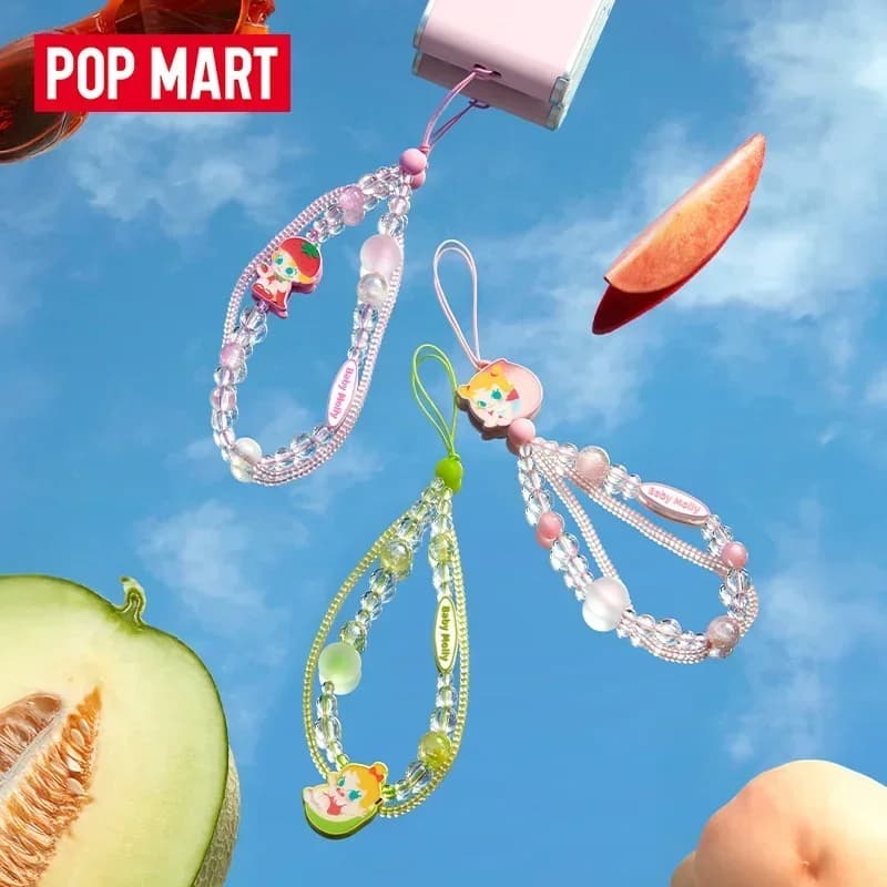 POPMART Baby Molly Fruit Adds Fragrance Series Blind Box Cute Mobile Phone Chain Mystery Doll Toy Gift