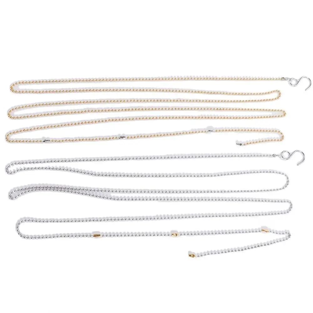 2.5m/8.2ft Volleyball Net Height Chain Measure Tool with Hooks Volleyball Measure Chain Standard Compact Measure Equipment