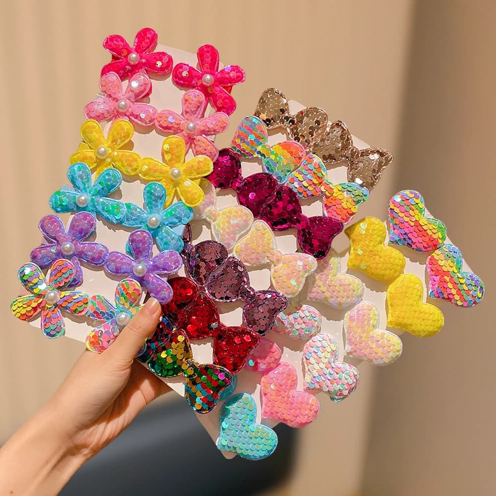 Fermagli per Capelli con Paillettes Multicolore per Donne, 12/14/24/38 Pezzi, Accessori per Capelli Carini e alla Moda per Ragazze