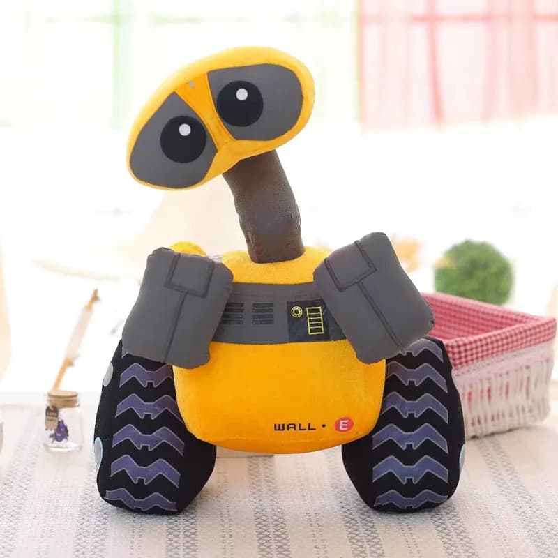 Peluche robot Wall-E da 30 cm, bambola morbida a forma di robot Wall-E Minions, cuscino decorativo per la casa