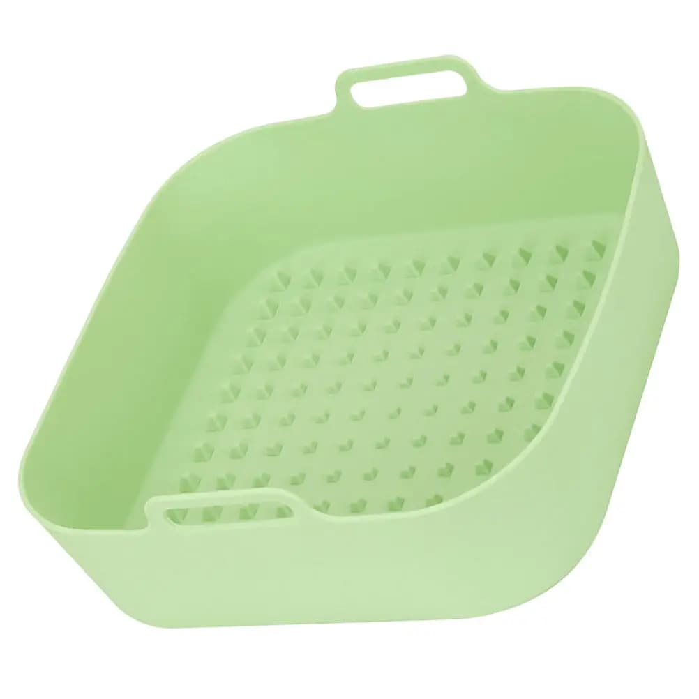 Rivestimento in Silicone Riutilizzabile per Friggitrice ad Aria, Antiaderente e Resistente al Calore, per Ali di Pollo, Hamburger, Pesce, Gamberetti, Colazione, Uso Domestico e Cottura