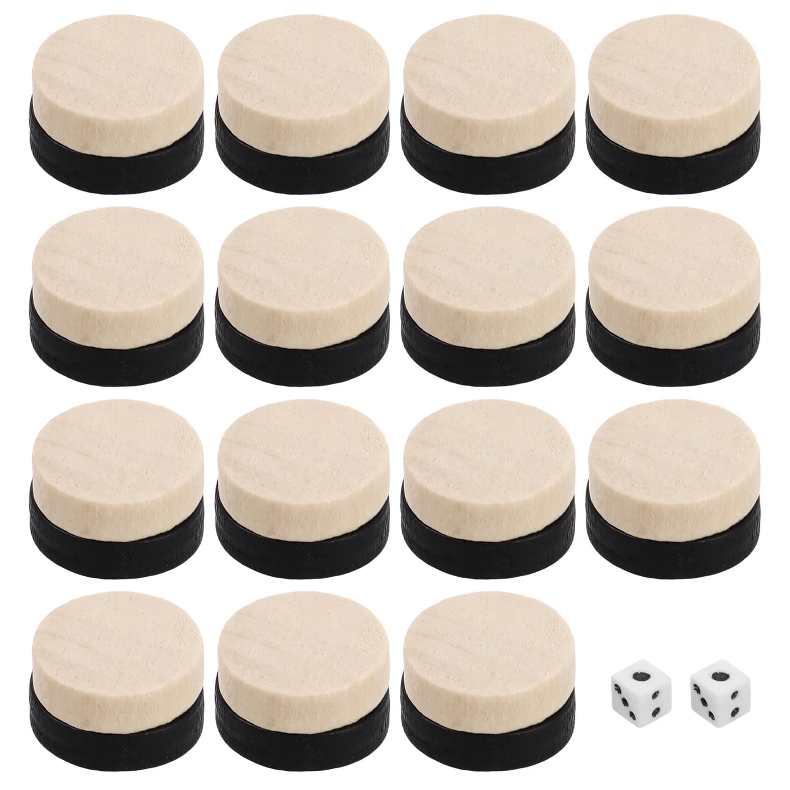 30 pezzi di ricambio per scacchi da backgammon per giochi, pezzi in legno, accessori per scacchi da viaggio