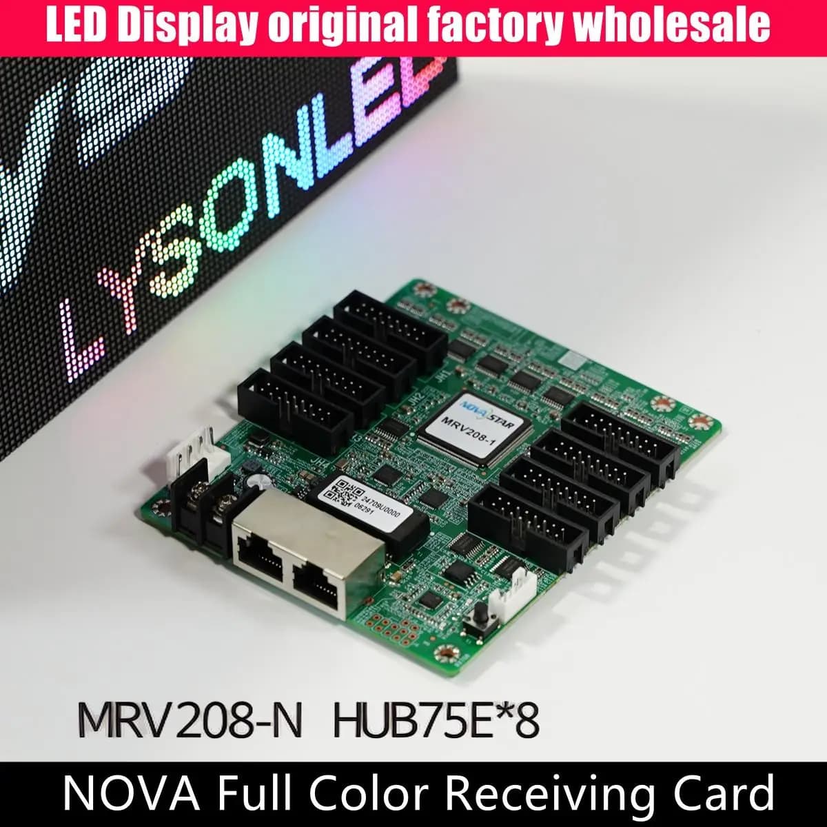 Nova MRV208-N 8xHUB75E Scheda ricevente display video LED a colori Combina funziona con il controller di invio Novastar MSD300