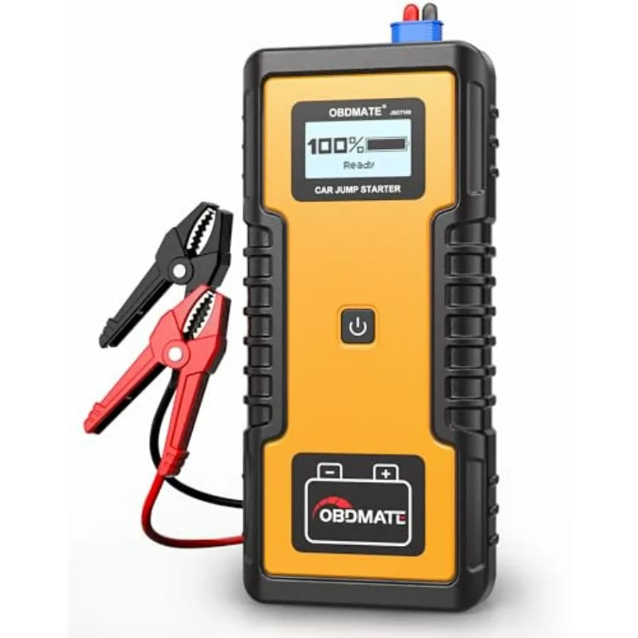Avviatore di Emergenza per Auto 1000A con Super Condensatore, Senza Batteria, per Motori a Benzina e Diesel 12V, Avviatore Portatile 12V per Auto