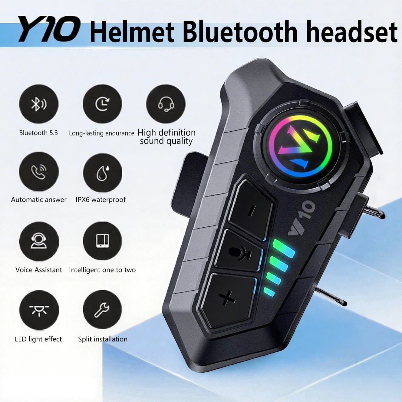 Casco Auricolare Bluetooth 5.3 2000Mah Durata ultra lunga Impermeabile Riduzione del rumore Altoparlante per lettore musicale MP3 ad alta definizione