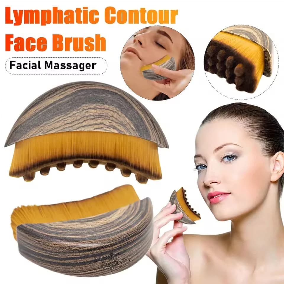Lip contour face brush lymphatic drainage Reduces swelling Relieve from fatigue Facial massager Tool to sculpt face chin skin