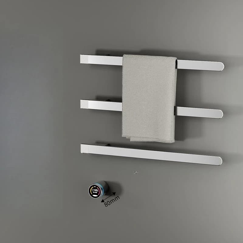 Portasciugamani elettrico con controllo intelligente della temperatura, in fibra di carbonio, riscaldamento in rame, asciugatura rapida, sterilizzazione, bagno, barra del bagno
