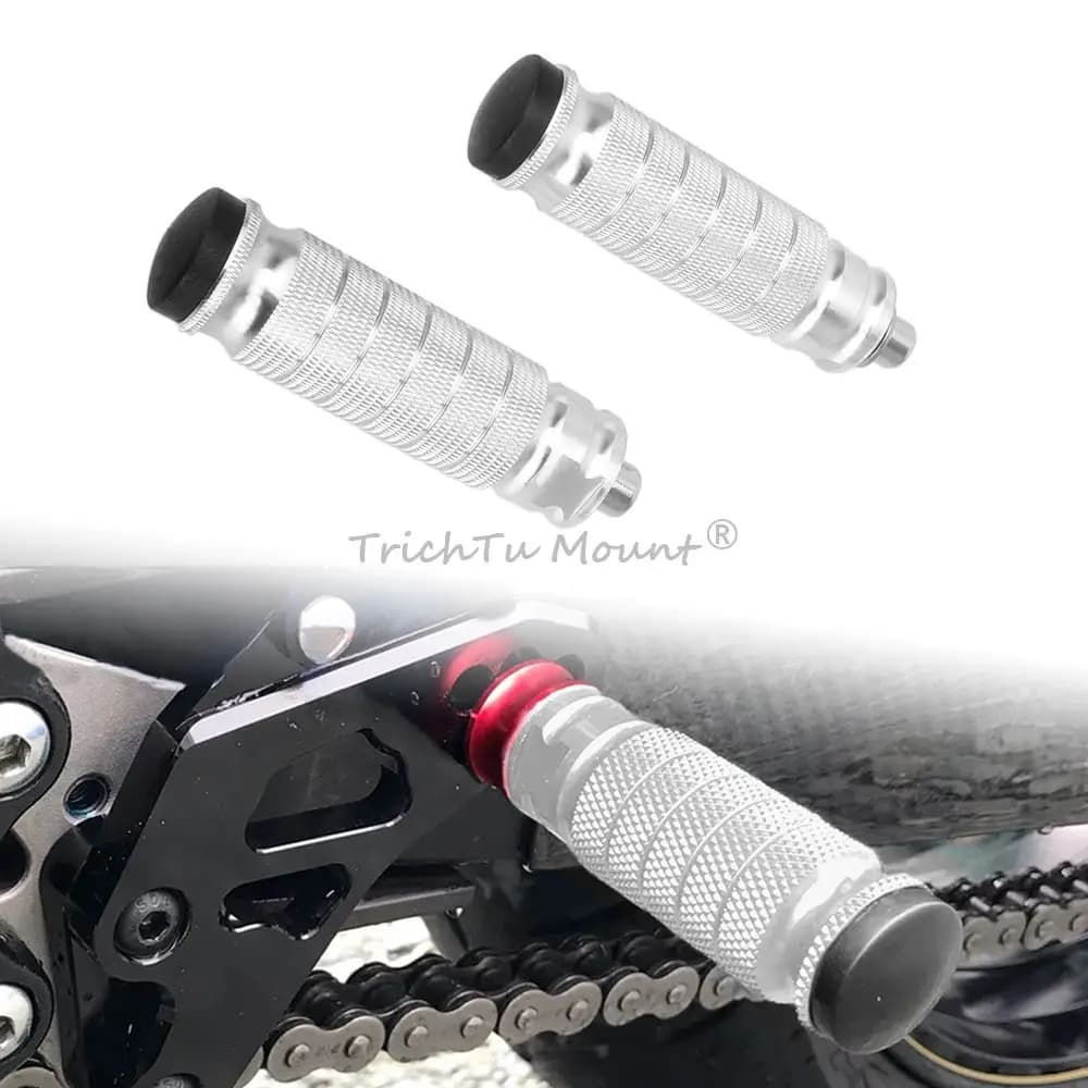 2 pezzi ​ ​ Pedane moto universali per M8 in lega di alluminio CNC adatte per accessori moto BMW Honda Yamaha