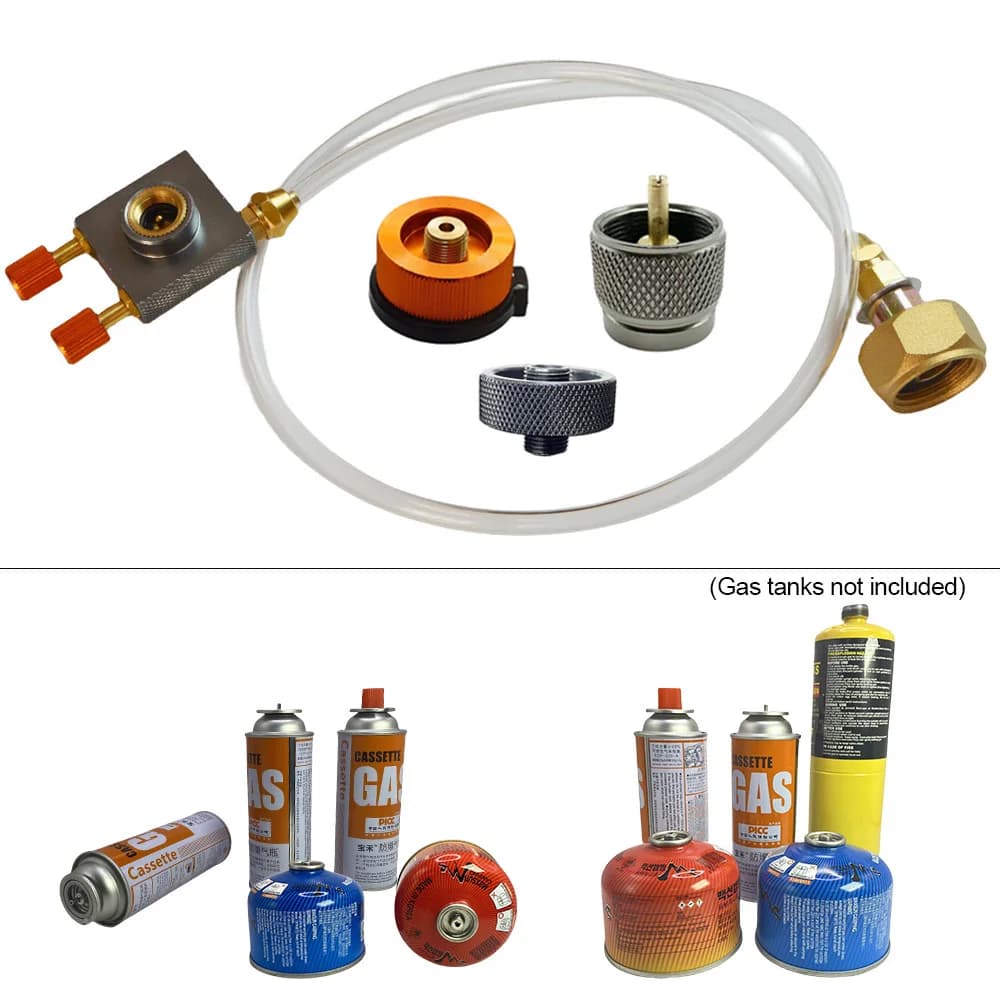 Charging adapter for propane for outdoor camping gas cooker Adapter for gas tank coupler Gas charging gas with pressure limiting valve