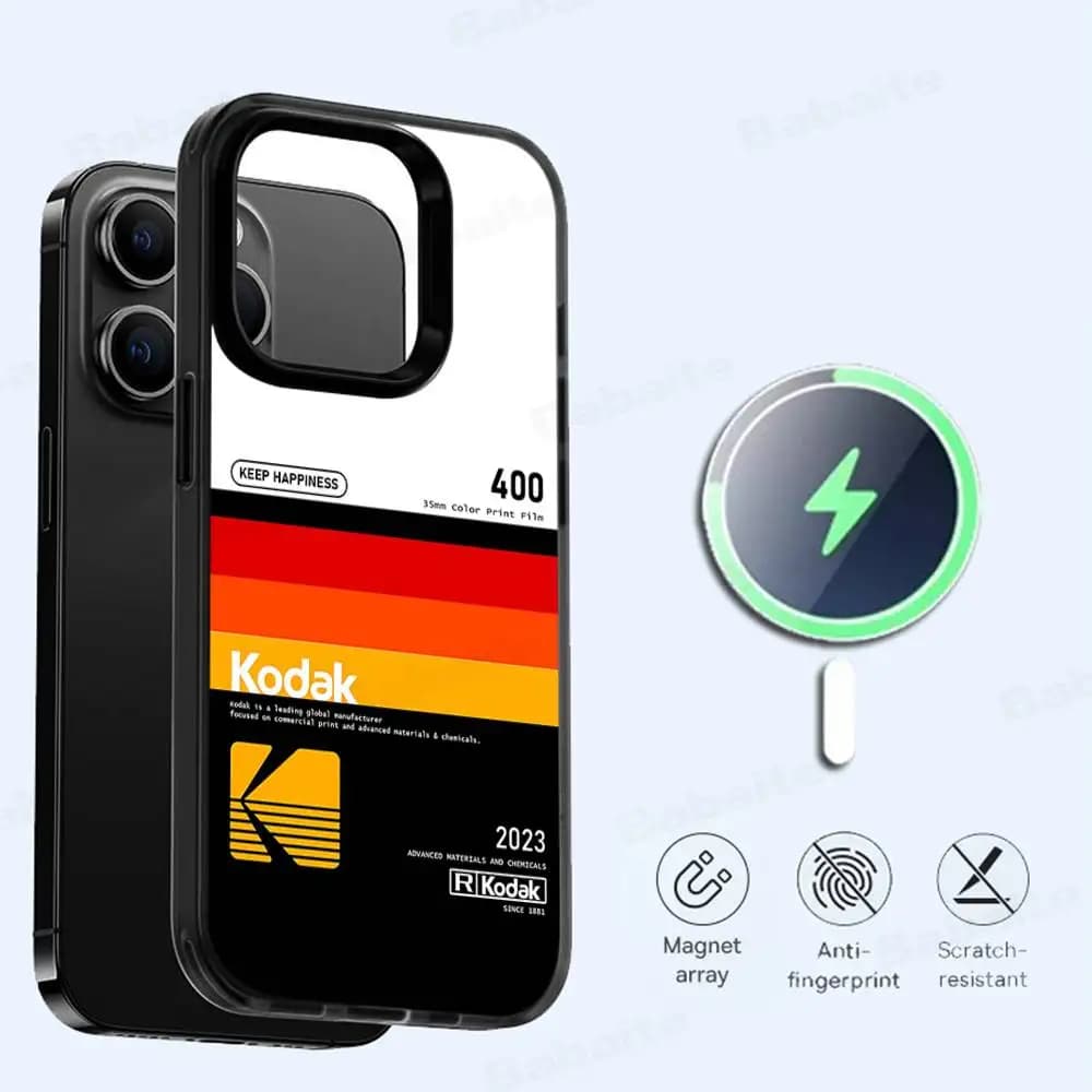 Fashion K-Kodaks Magnetic For Magsafe Phone Case For iPhone 17 Air 16 Pro Max 15 14 13 12 11 Protective Cover