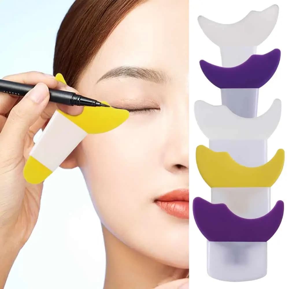 Stencil Kit for Makeup, Eyeliner Modeling Tools, Umbrella Pad, Mascara Protection, Eyeliner Template, Beauty Accessories