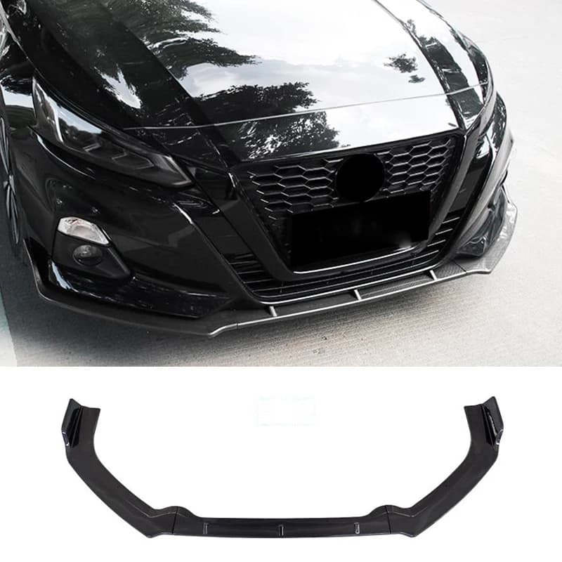 Applicable for Nissan Maxima Accessories 3 Pieces Auto bumper Front Split Lip Body Kit Spoiler Deffuser 2019- 21