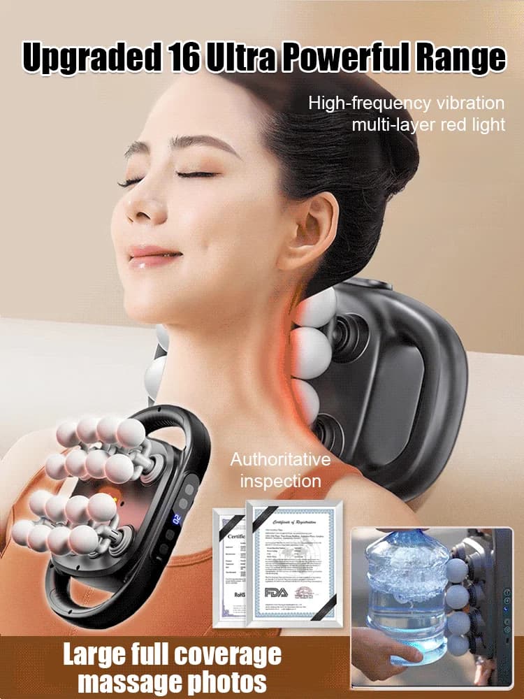 8/16 Head Fascia Pistola Massage Full Body Vibration High-frequency Massage Gun Body Massage Massager for Back and Life