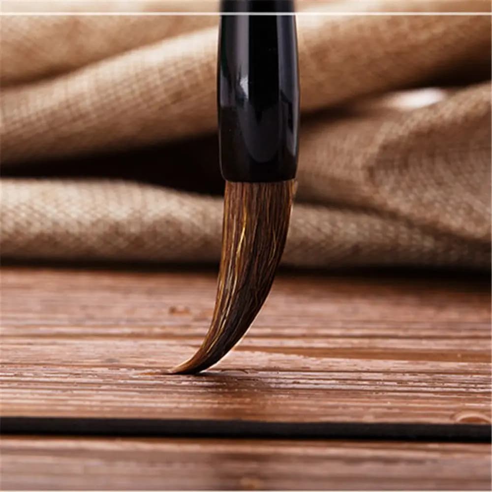 6pcs/Set Bamboo Painting Brush Writing Brush Wolf's Hair Practice Writing Brush Traditional Chinese Calligraphy