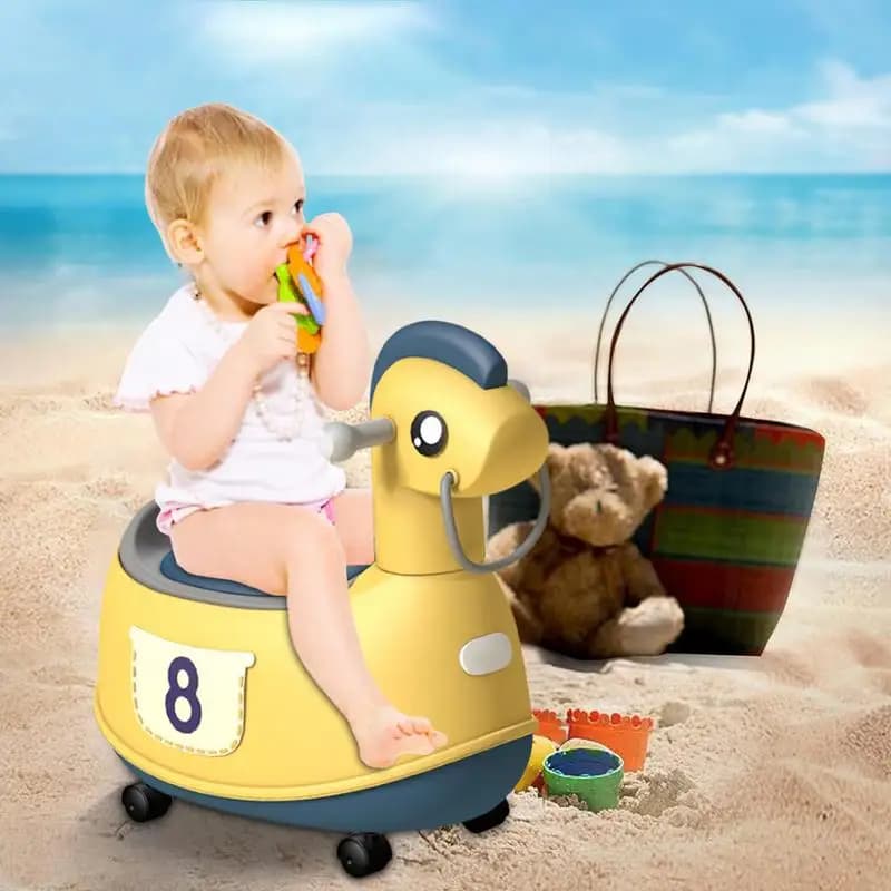 Panda Baby Potty Ragazzi e ragazze Sedile per vasino Pentola per bambini Orinatoio Infantile Sedile WC carino Spazzola per pulizia senza WC