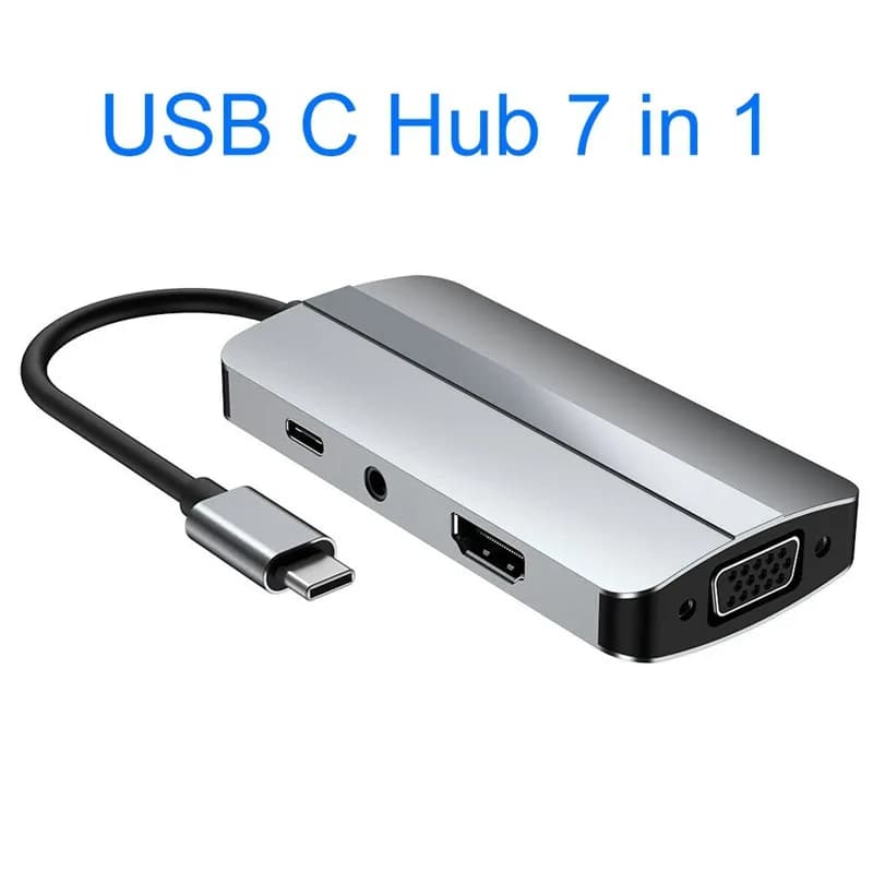 For UGREEN USB HUB Type-C to 4K HDMI VGA RJ45 PD100W SD&TF USB3.0 Splitter for MacBook Laptop Steam Deck USB-C Docking Station