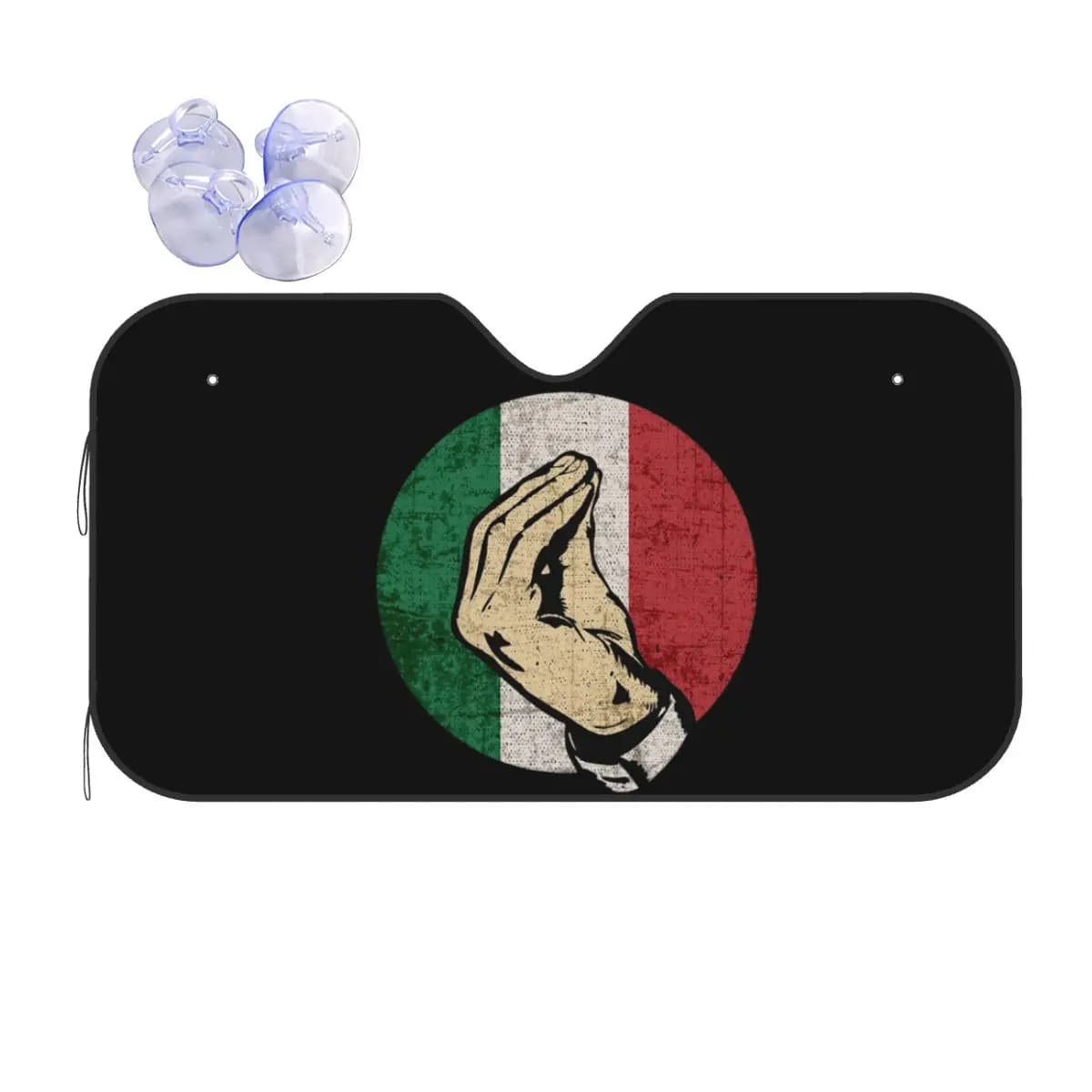 Gesto della mano italiano Canta linguaggio Parasole Parabrezza Parabrezza anteriore per auto Finestra Visiera parasole Accessori Coperture