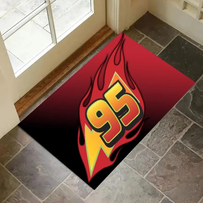 1PC Lightning McQueen 95 Tappetino per la casa Camera da letto Cucina Tappeto antiscivolo, Tappetini assorbenti antivegetativi