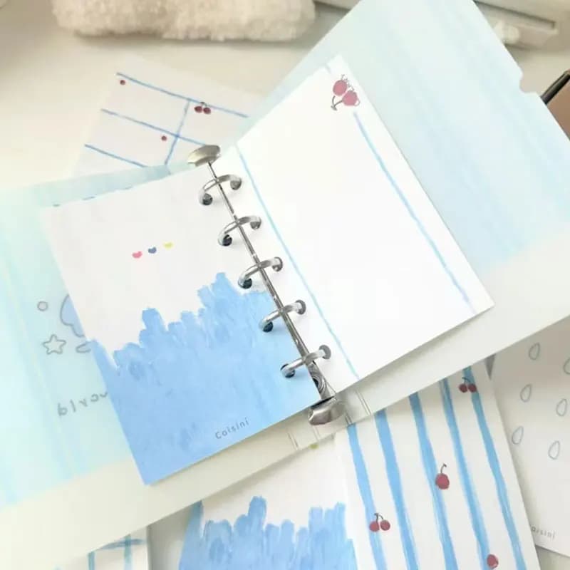 240Sheets M5 Colorful Loose Leaf Inner Page Refill Paper Journal Sketchbook Accessories Diary Office Supplies Stationery