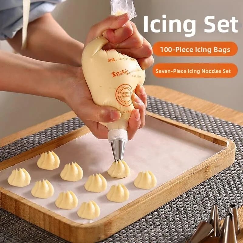 Complete Set of Baking Oven Tools for Cream, Children's Foods, Cookie Dresses, Flower Prints, Pastry Bags, Beccucci, Kitchen Gadgets, Supplies