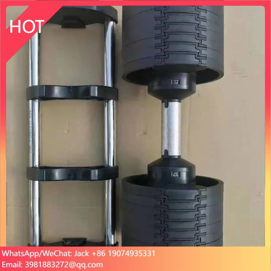 Top Cheaper 52lbs 90lbs 24kg 32kg 40kg Steel Adjustable Dumbbell