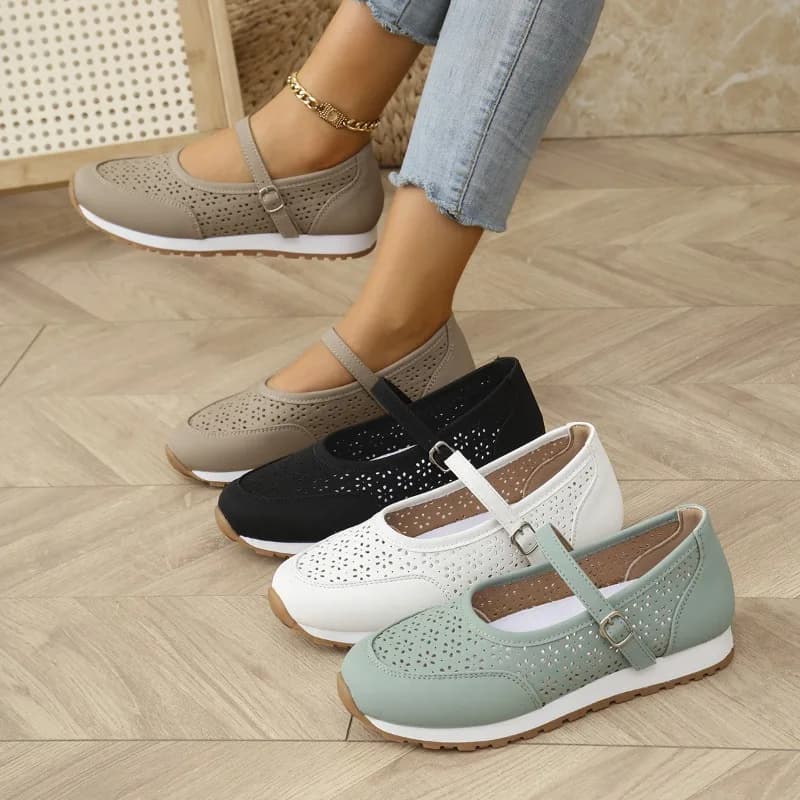 Scarpe da donna Estate Scava Fuori Scarpe a rete Moda Casual Scarpe singole Antiscivolo Donna Sneaker Appartamenti Mocassini da donna Zapatos Mujer