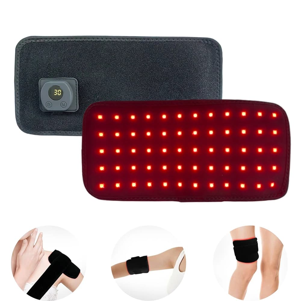 2025 Nuova cintura da 60 LED con luce rossa e vicino infrarosso da 660 nm e 850 nm