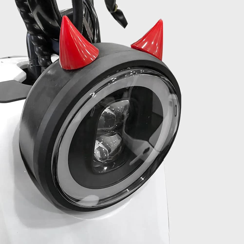4 Pezzi Corna Decorative Adesive Riutilizzabili per Caschi da Moto, Bici, Sci e Snowboard per Uomo e Donna