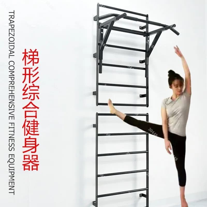 Traction wall trapezoidal bar, push-ups, full fitness equipment for home use, yoga and stretching for legs