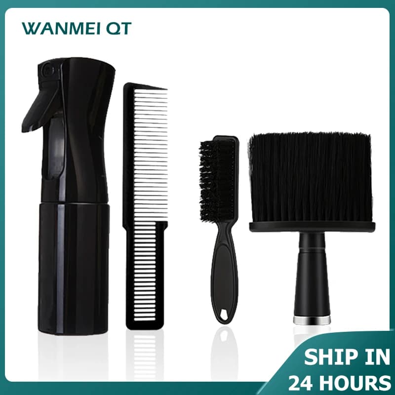 Professional Hair Cutting Kit 3/4 Pieces with Spray Flacone and Brush for Cleaning of Expert Barbieri Combs - Lift Your Cabinet to Cut Hair