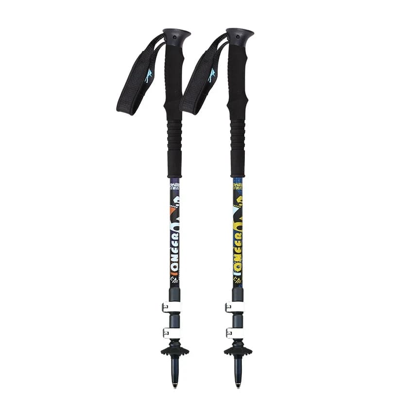 2 pcs/paia Pioneer Trekk Poles Nordic Walking stick Alpenstock aluminum alloy Shooting Walking Stick moldch Senderismo