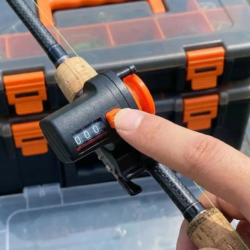 Misuratore di Profondità e Lunghezza per Filo da Pesca 0-999M, Strumento Portatile per la Misurazione della Profondità del Filo, Attrezzatura per la Pesca