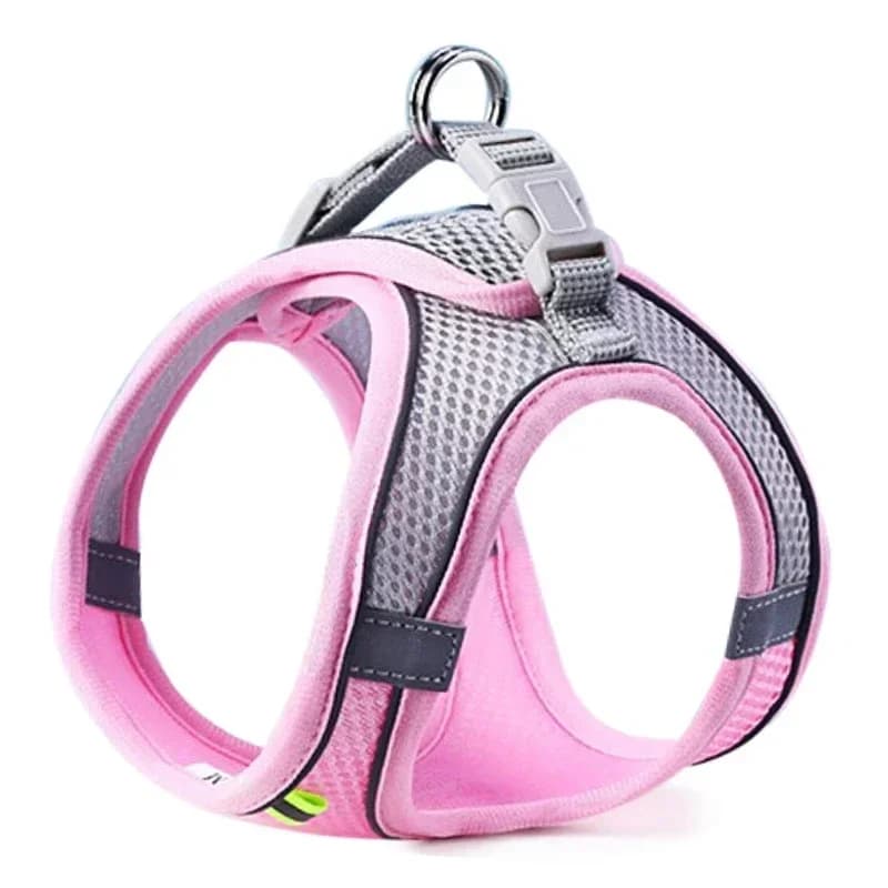 Reflective Breathable Pet Harness Vest for Small to Medium Dogs Adjustable Cat Dog Chest Rope Set for Outdoor Walking