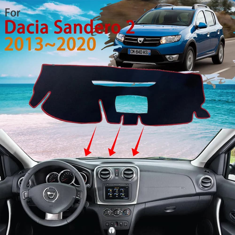 Dashboard for Renault Dacia Sandero Stepway 2 II MK2 2013 ~ 2020 non-slip mat protect mat car accessories