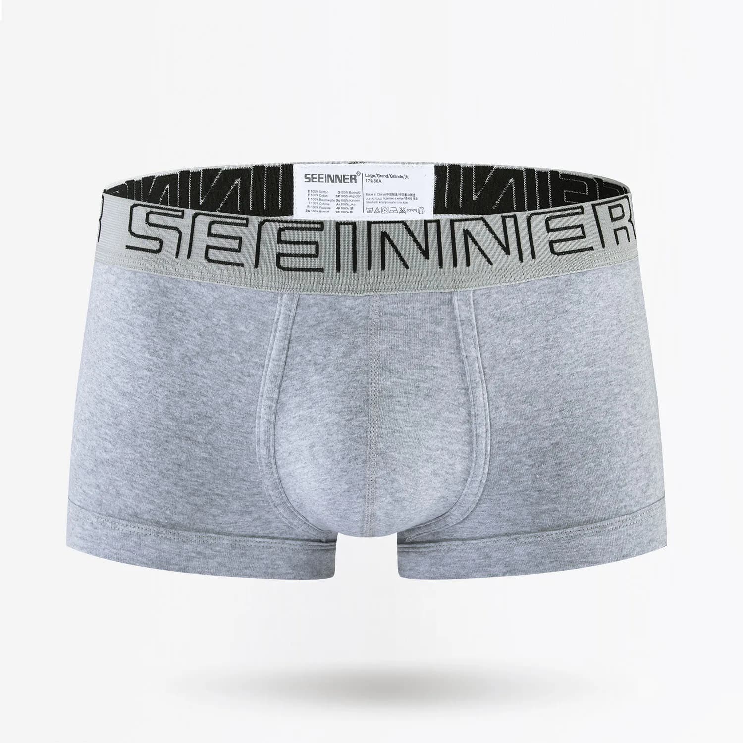 Mid Rise 3d Contoured U Pouch Cotton Boxers Moisture Wicking Office Daily Underwear Gym Workout Trunks No Ride Up Leg Openings