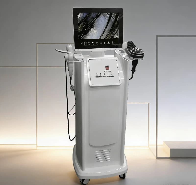 Dispositivo Terapeutico Scalp S PA Care con Pistola Spray, Pettine Massaggiante e Rilevamento a Tri-Luce ad Alta Frequenza