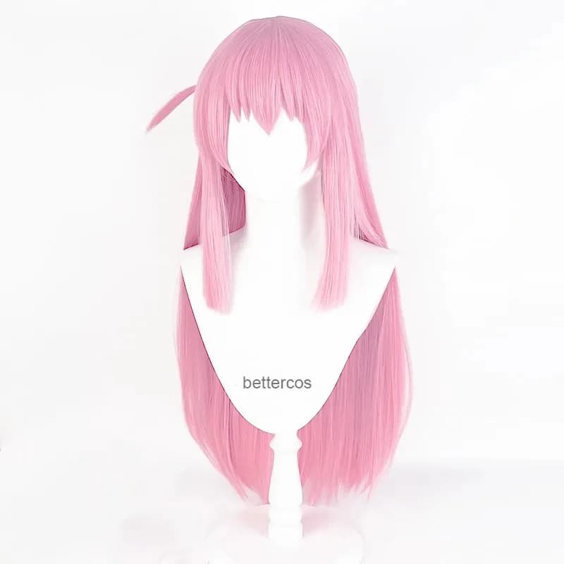 c'3,f\6;h'Goto Hitori Anime Bocchi The Rock! Gotou Gotoh Cosplay Wig Long Pink Straight Hair Heat Resistant Women 7;b'9.j/2\