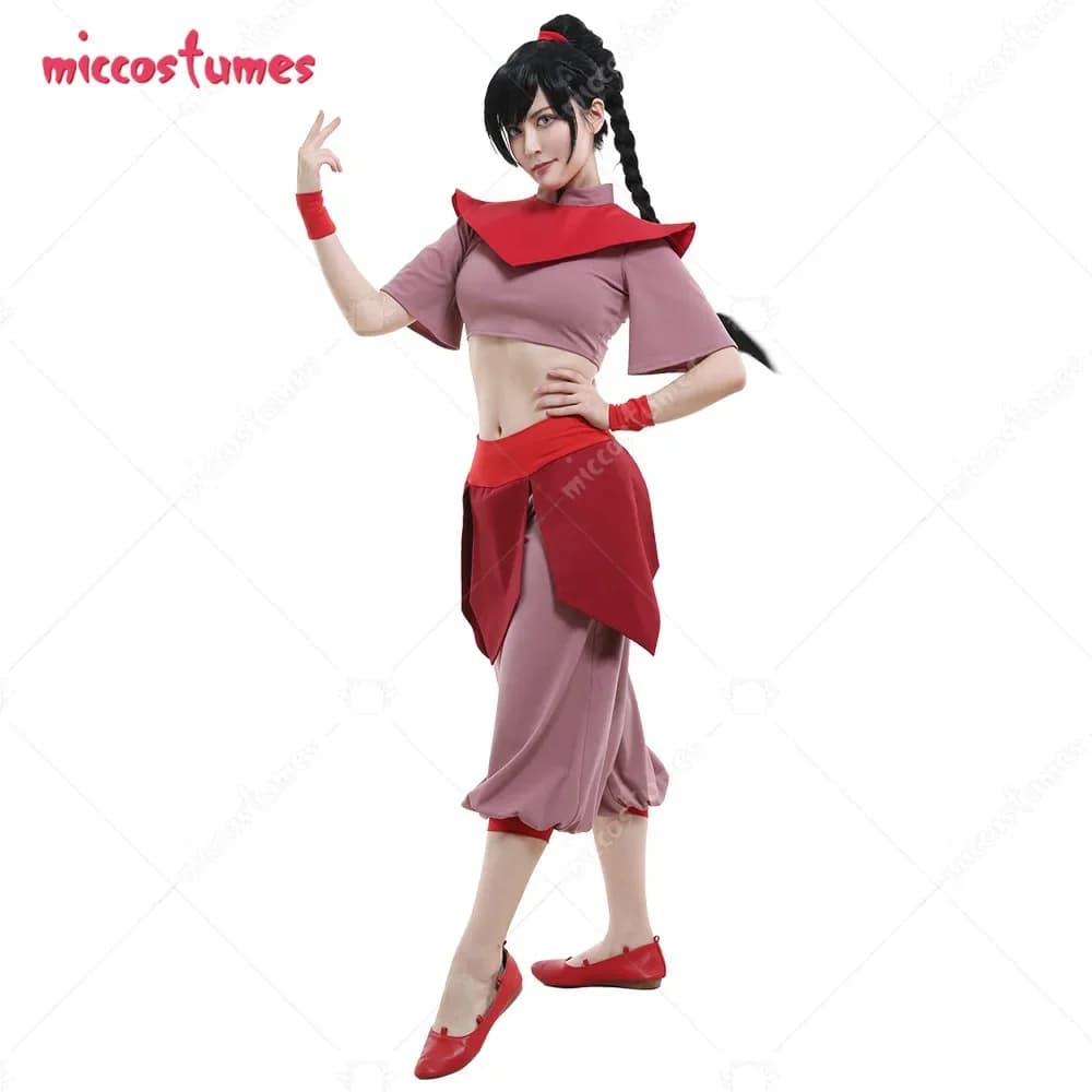 COSPLAY.FM Costume da donna Kungfu da donna Costume cosplay Abito da donna Kungfu con supporto per il polso e copricapo