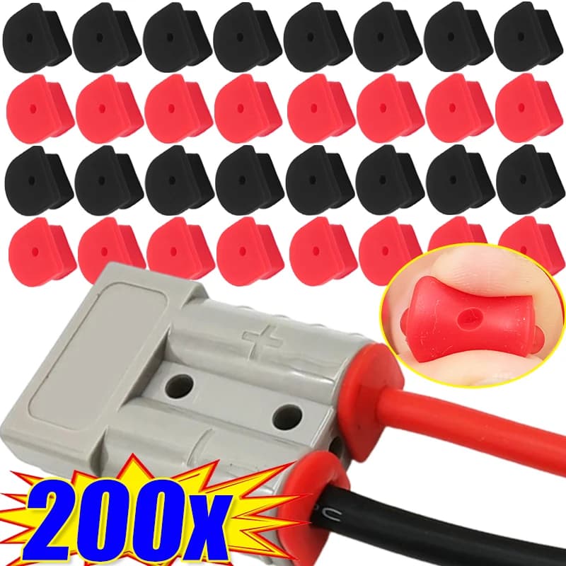 Coperchio Antipolvere in Silicone 50A per Connettore Anderson, Tappo Sigillante Impermeabile, Protezione Antipolvere per Veicoli Solari/Elettrici, Carrelli Elevatori