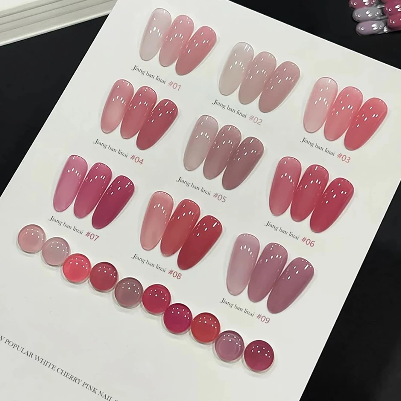 MIANEL 10ML Gel Smalto per Unghie Serie Gomma Rosa, Nuovo Stile 2026 Rosa Nude Ciliegia Ghiacciata per Nail Art Professionale da Salone