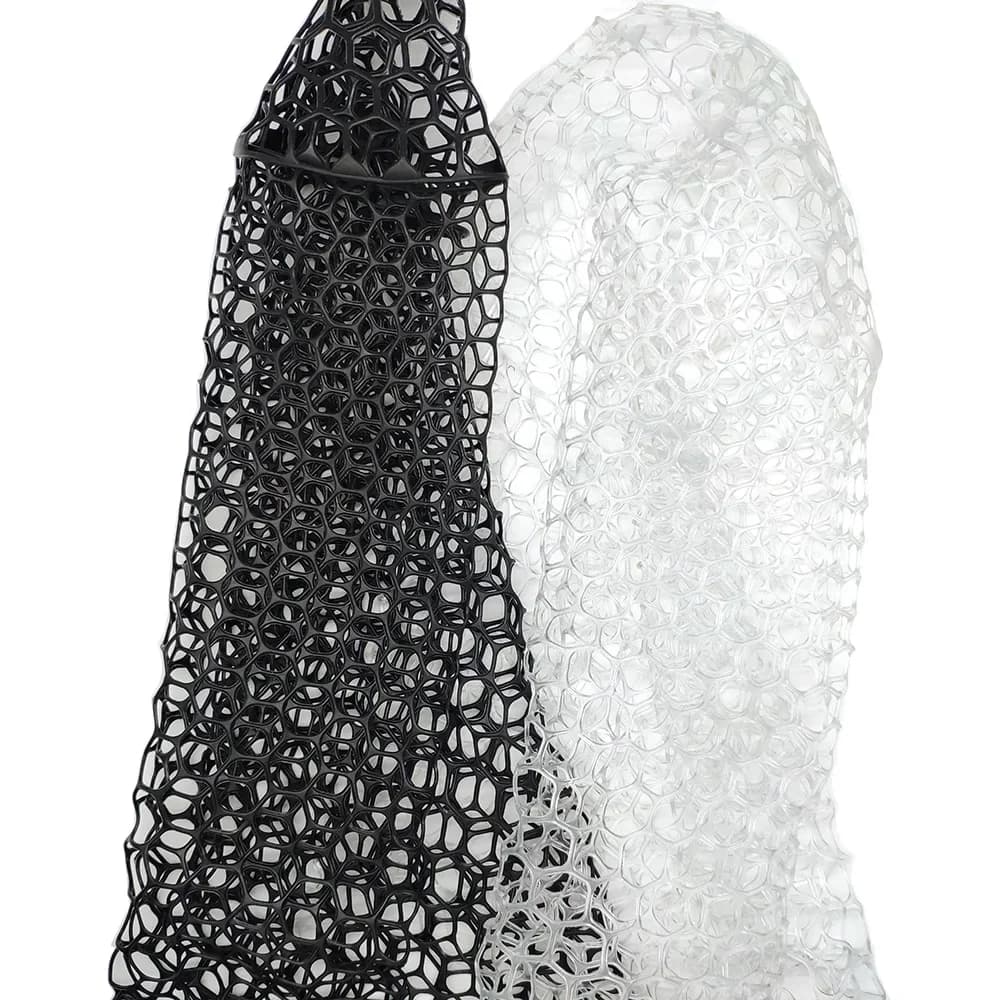Hand Net Head Depth:55/65cm Diameter:48cm Landing Net PVC Material Outdoor Fishing accessories Black Without Ring