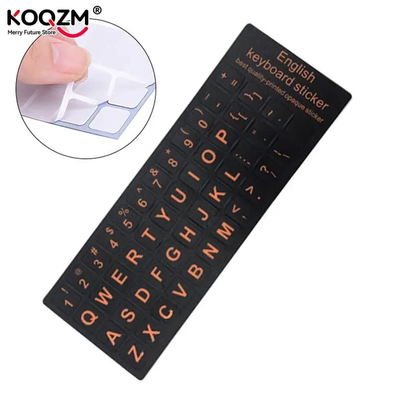 Inglese russo francese arabo spagnolo portoghese ebraico tastiera adesivi lettera alfabeto Layout adesivo per Laptop Desktop PC